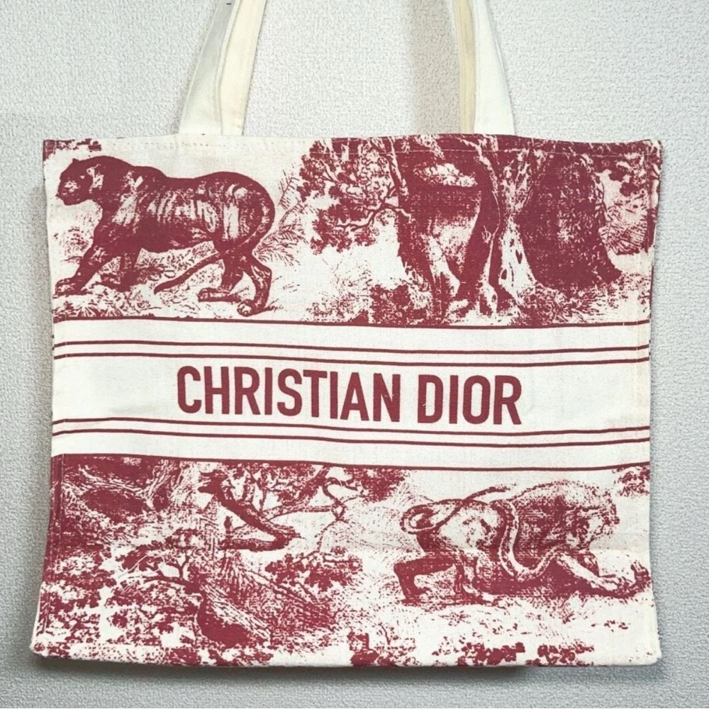 DIOR DIORIVIERA STRAW BOOK TOTE✨ GWP✨AuThEnTiC✨NEW ✨ - Picture 3 of 8